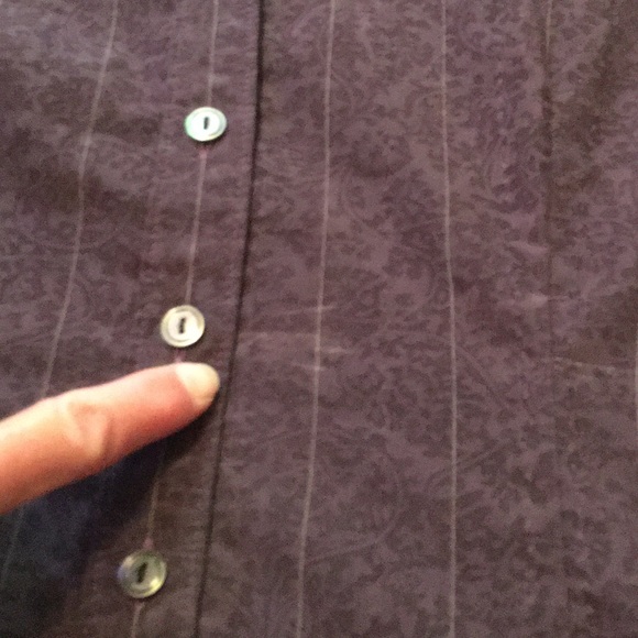 Purple Women’s Eddie Bauer Button-down Shirt - Picture 6 of 8